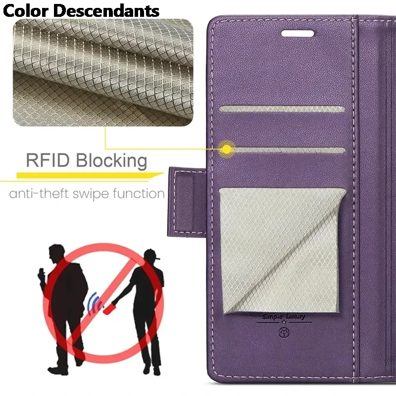 Iphone 15 Pro Max Case Iphone 13 14 12 11 Pro Max SE X XR XS Max 8 7 6 6S Plus Card Slot High-grade Leather Cover Phone Case