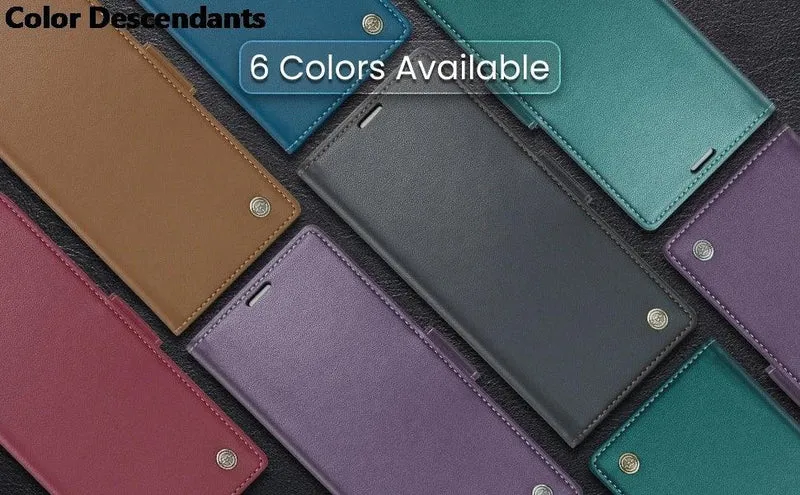 Iphone 15 Pro Max Case Iphone 13 14 12 11 Pro Max SE X XR XS Max 8 7 6 6S Plus Card Slot High-grade Leather Cover Phone Case