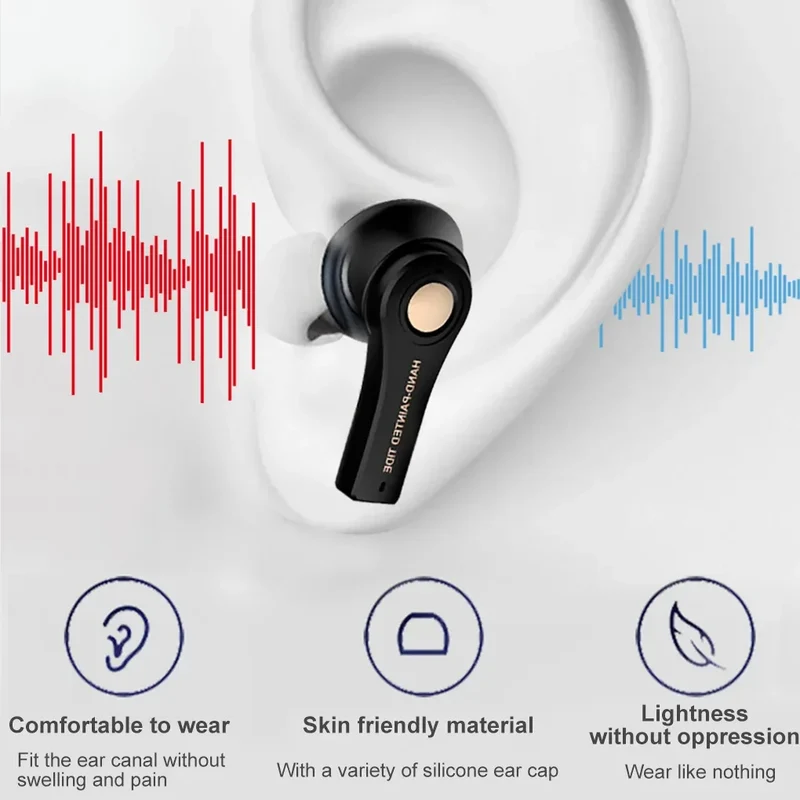 Wireless Headphones Mini Bass Earbuds Waterproof Graffiti Bluetooth-compatible 5 0 Sports Earphones White
