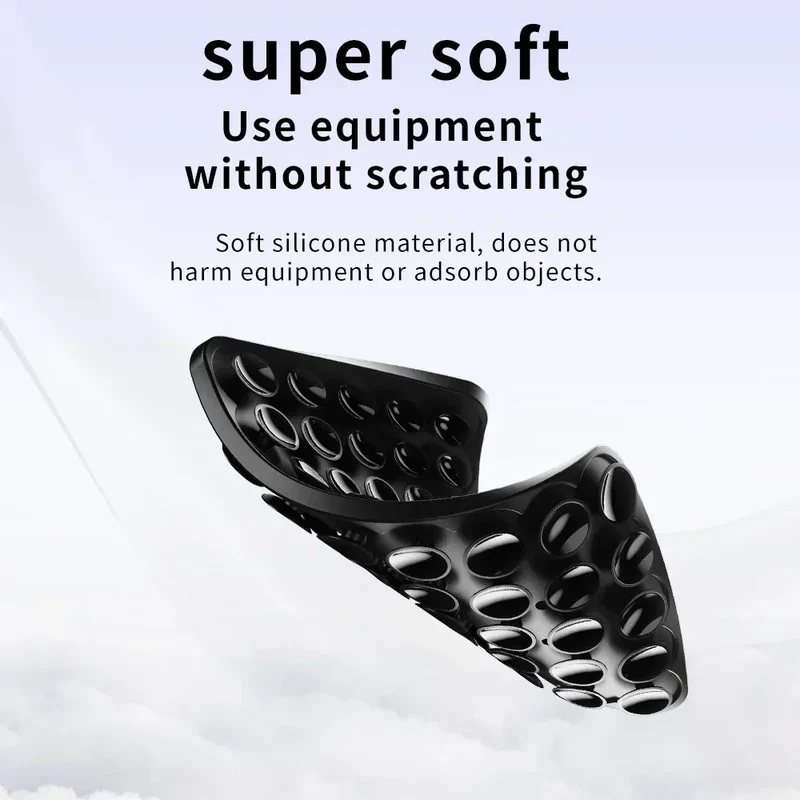 Suction Cup Phone Case Mount Double-Sided,Silicon Sticky Phone Stand for iPhone Android Selfies Hands-Free Strong Grip Holder