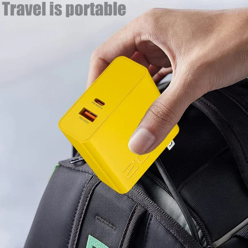 New 200W Ultra Fast Charger USB PD 2-In-1 Type C Fast GaN Phone Charger For Iphone Huawei Samsung Xiaomi Oppo EU US Plug