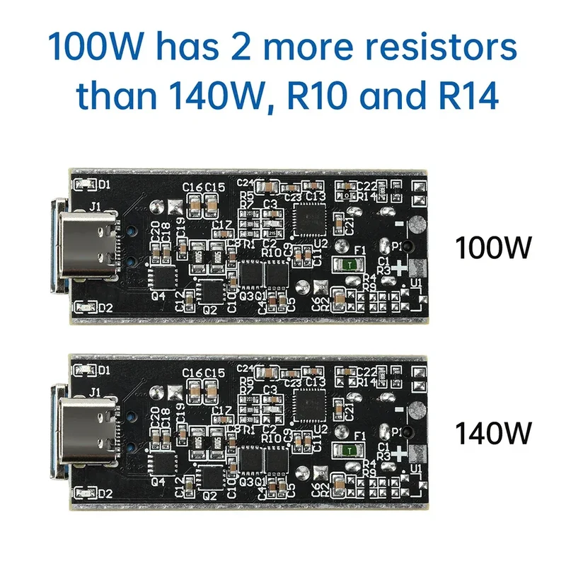 PD140W/PD100W Fast Charging Desktop Charger Module Full Protocol DIY Motherboard Single-Channel Dual-Channel Charger Module