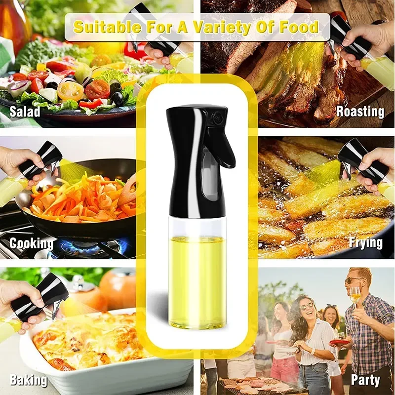 200/300/500ml Oil Spray Bottle BBQ Cooking Olive Oil Sprayer Kitchen Baking Oil Spray Empty Bottle Vinegar Bottle Oil Dispenser