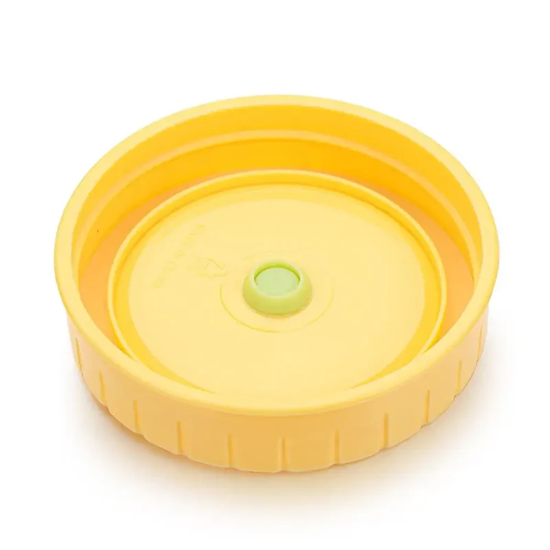 1/4Pcs Cute Universal Mason Jar Lids With Straw Hole 70mm Diameter Storage Wide Mouth Leak Proof Kitchen Supplies