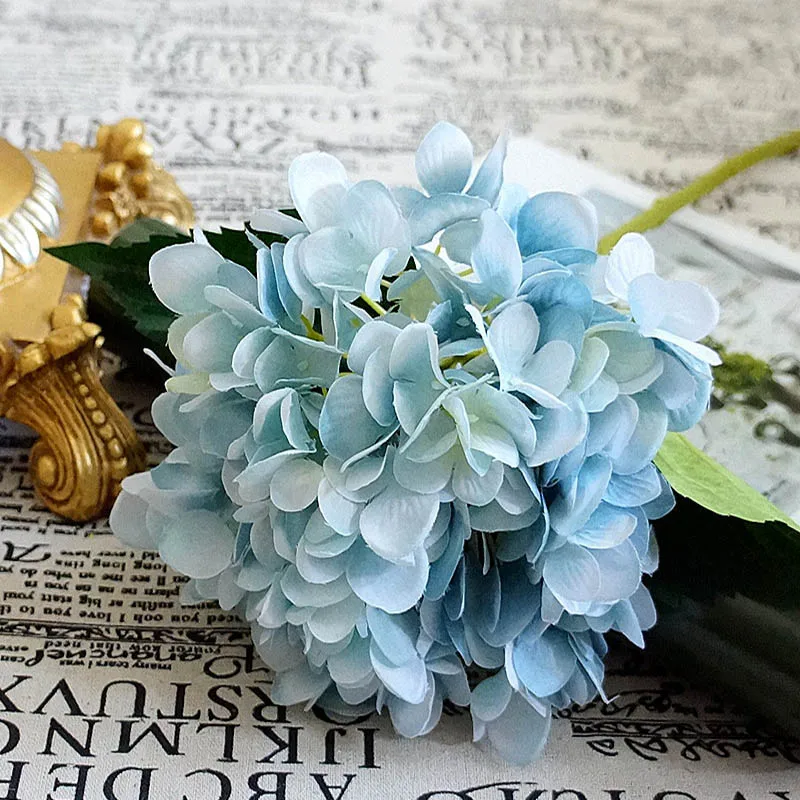 Artificial Flowers 1 Bundle Silk Hydrangea Wedding Decorative Bridal Accessories Clearance Festival Decor Vases Home Diy Bouquet