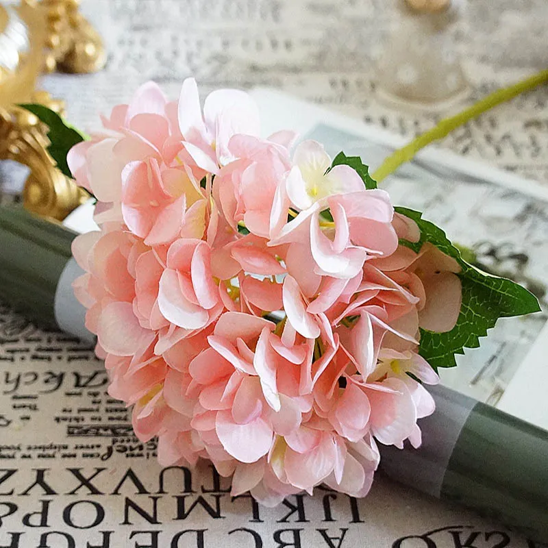 Artificial Flowers 1 Bundle Silk Hydrangea Wedding Decorative Bridal Accessories Clearance Festival Decor Vases Home Diy Bouquet