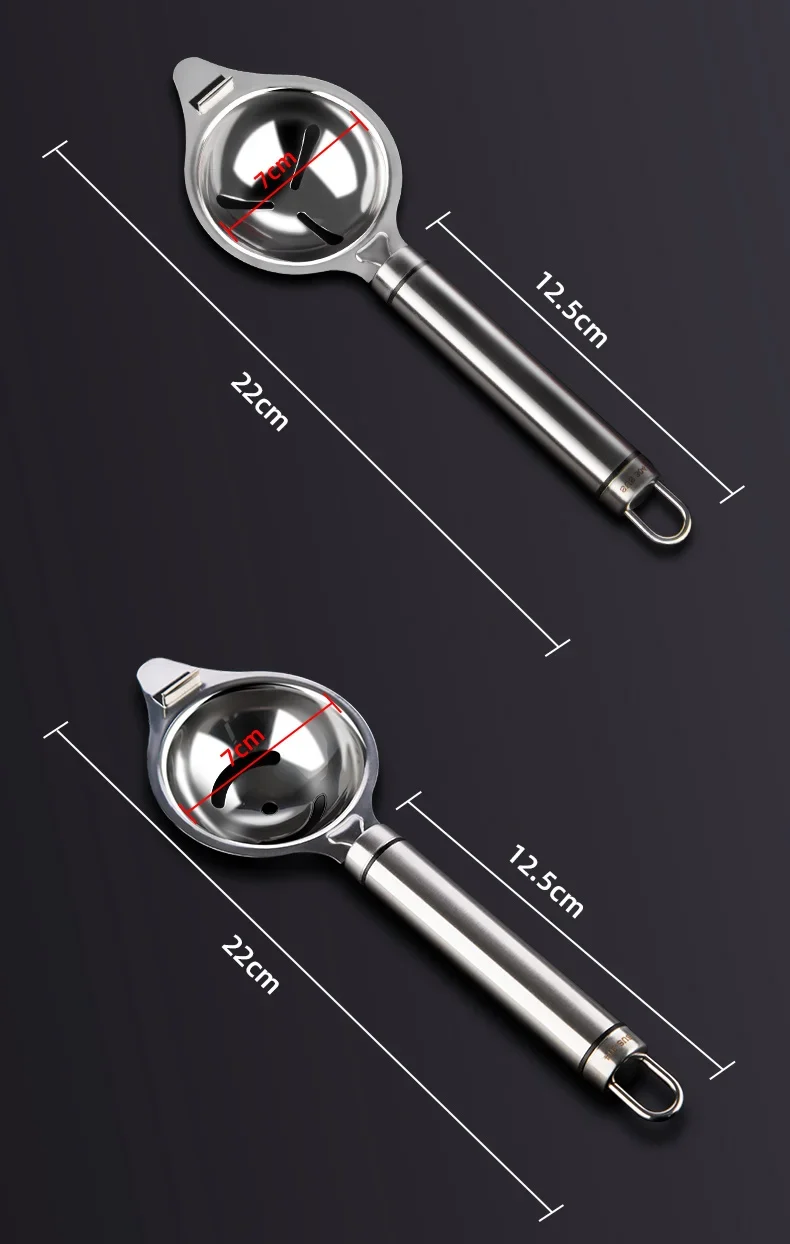 Egg White Separator Stainless Steel Tools Eggs Yolk Filter Gadgets Kitchen Accessories Separating Funnel Spoon Divider Utensils