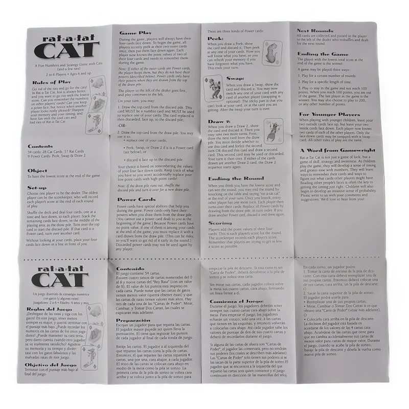 Rat-A-Tat Cat: a Playful Numbers Card Game (Cats, Rats & Fun!) Interesting Card Games, Board Games, Interactive Tabletop Games, with Instruction Manuals in English, French, and Spanish, Ideal Party Games, Suitable as Gifts, P