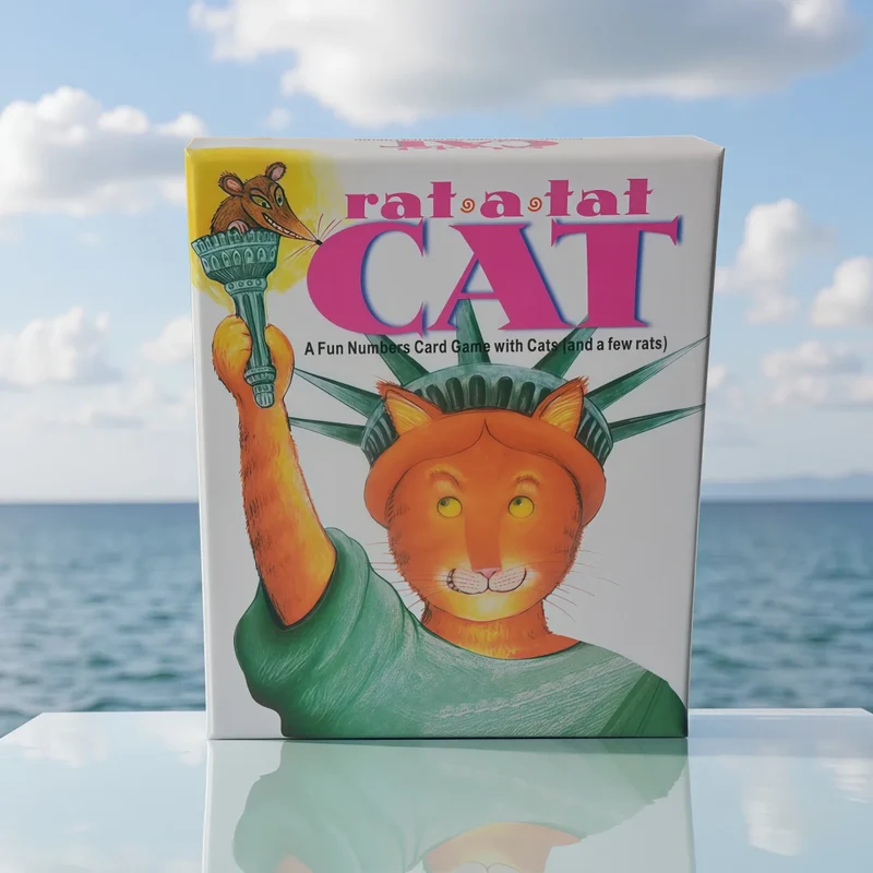 Rat-A-Tat Cat: a Playful Numbers Card Game (Cats, Rats & Fun!) Interesting Card Games, Board Games, Interactive Tabletop Games, with Instruction Manuals in English, French, and Spanish, Ideal Party Games, Suitable as Gifts, P