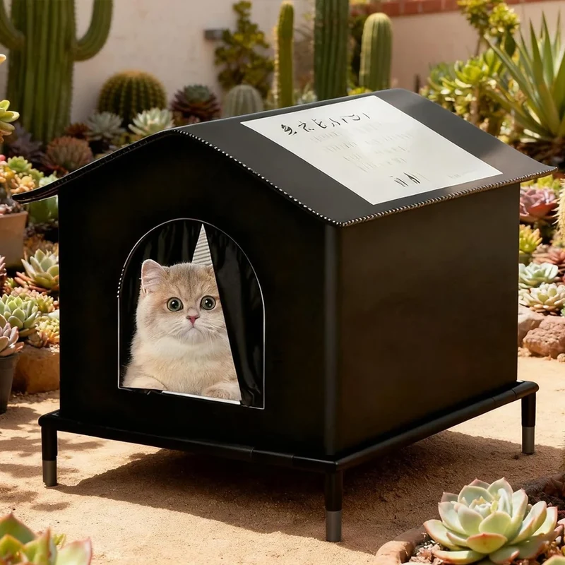 Cat House for Outside or Indoor Coldproof and Insulated Designs for Strays Cats All Season Large Capacity and Warm Waterproof