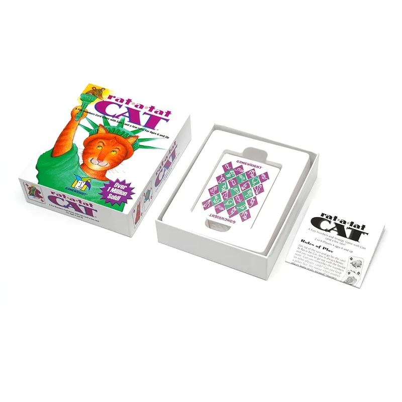 Rat a Tat Cat - Fun Numbers card Game with Cats (and a few rats) For Ages 6 and up