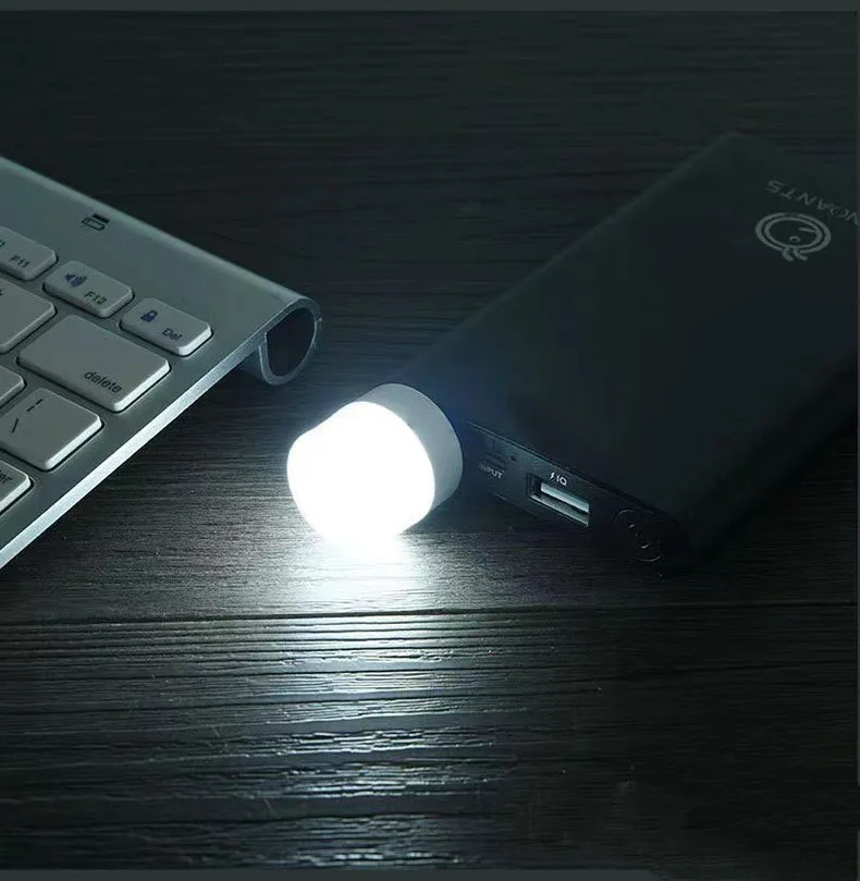 5V USB Plug Lamp Computer Mobile Power Charging Small Book Lamps LED Eye Protection Reading Light Small Night Lights 3/2/1PCS