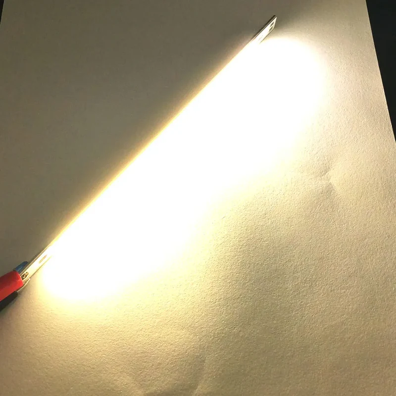 COOLEEON 200*10mm DC12V LED COB Light Strip 10cm 10W Lamp Blue Green Red Warm Cool White Color LED Bar Lights 100mm 12V COB Bulb