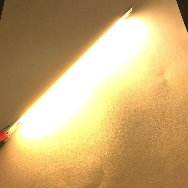 COOLEEON 200*10mm DC12V LED COB Light Strip 10cm 10W Lamp Blue Green Red Warm Cool White Color LED Bar Lights 100mm 12V COB Bulb