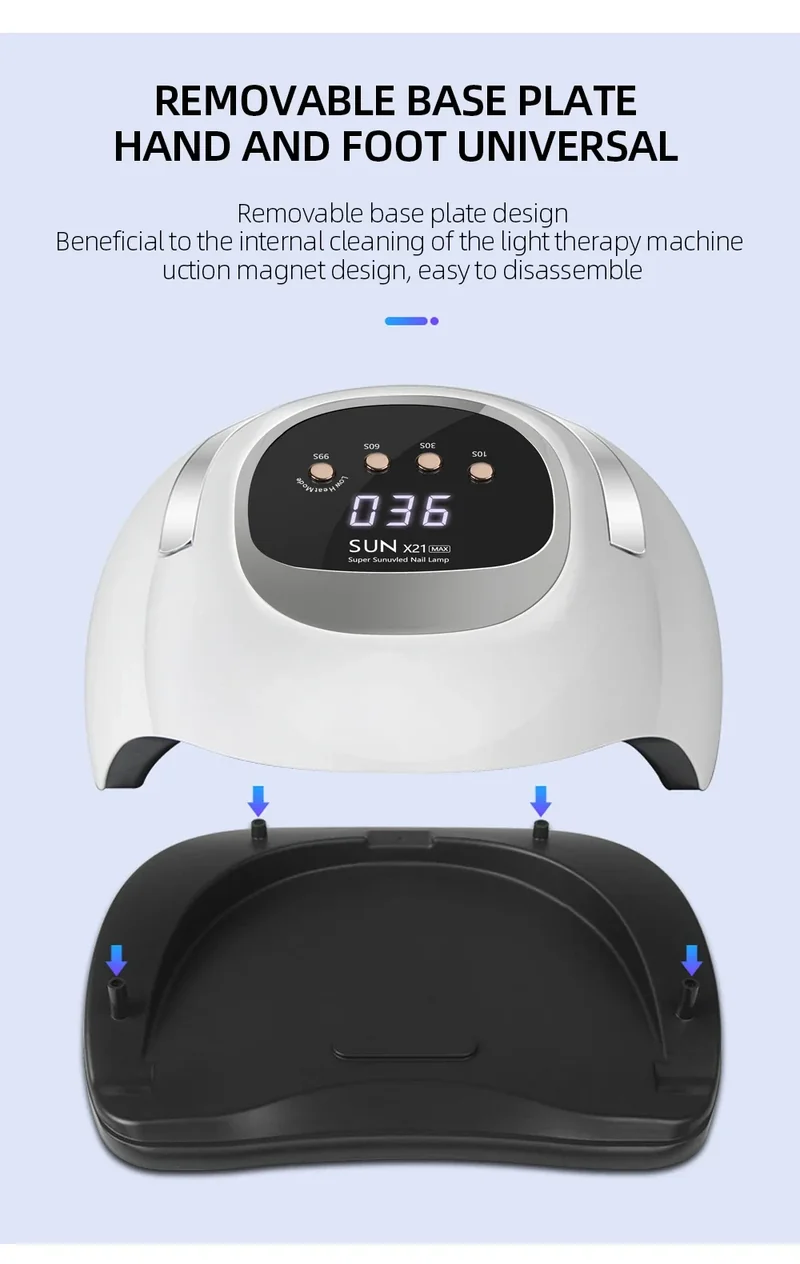 Professional 72 LEDS UV LED Nail Lamp For Fast Gel Nail Polish 320W Nail Dryer With 4 Timer Automatic Sensing For Salon