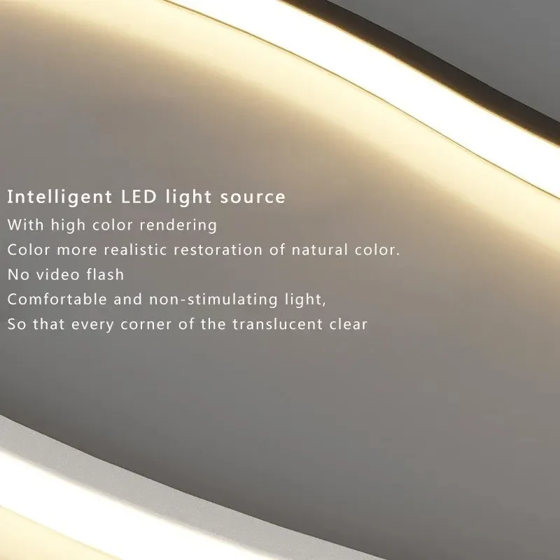 LED Wall Lamp 60/80CM Remote Control Wall Sconce Living Room TV Background Decor Bedroom Kitchen Stair Home Decor Led Lighting
