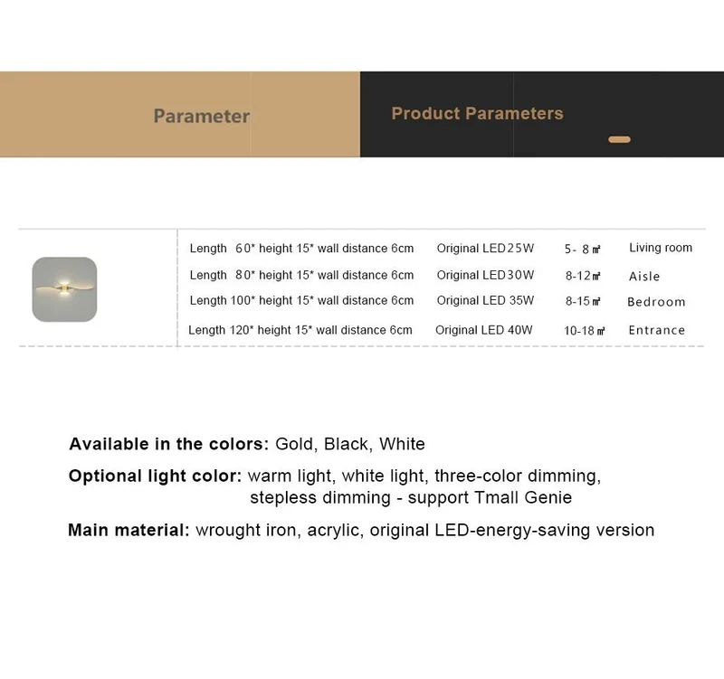 LED Wall Lamp 60/80CM Remote Control Wall Sconce Living Room TV Background Decor Bedroom Kitchen Stair Home Decor Led Lighting
