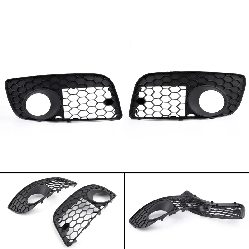 New Front Bumper Fog Lamp Lights Grill Grille L/R For VW GOLF MK5 GTI 2006-2009