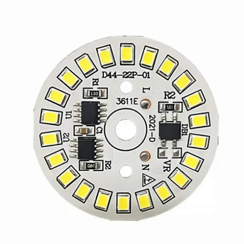 LED Bulb Patch Lamp SMD Plate Circular Module Light Source Plate For Bulb Light AC 220V Led Chip Spotlight Downlight LED Lamp