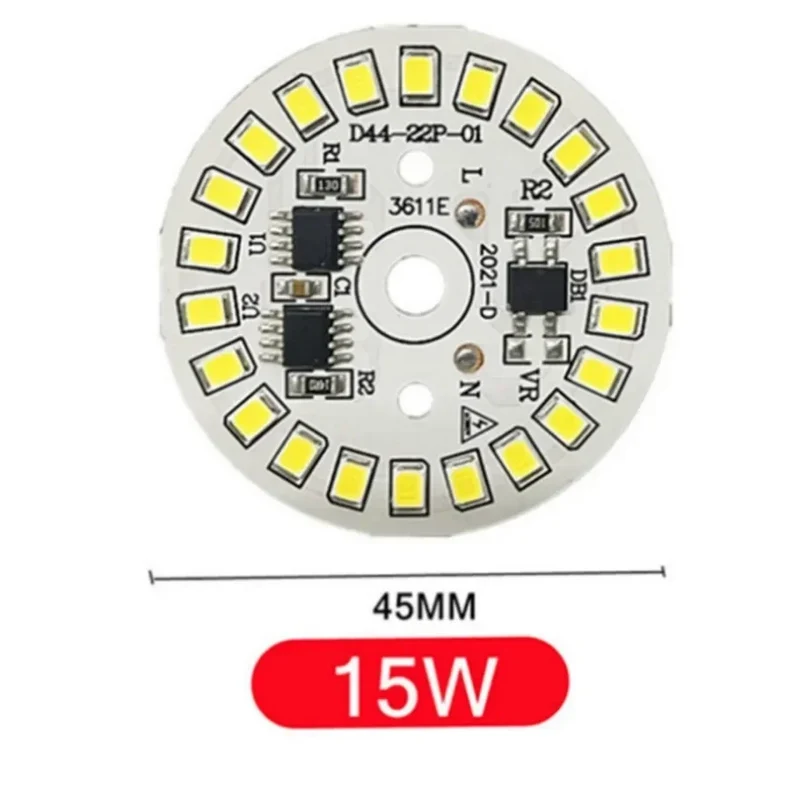 LED Bulb Patch Lamp SMD Plate Circular Module Light Source Plate For Bulb Light AC 220V Led Chip Spotlight Downlight LED Lamp