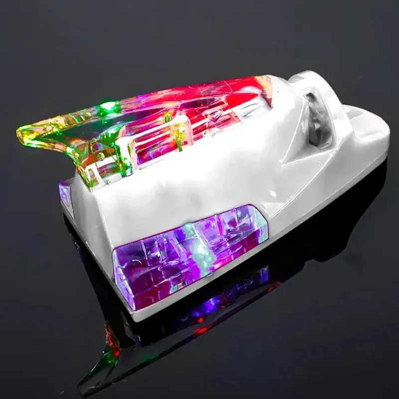 Car Auto Styling Wind And Power Shark Fin Shaped Receiving Antenna LED Warning Flashing Light Lamp