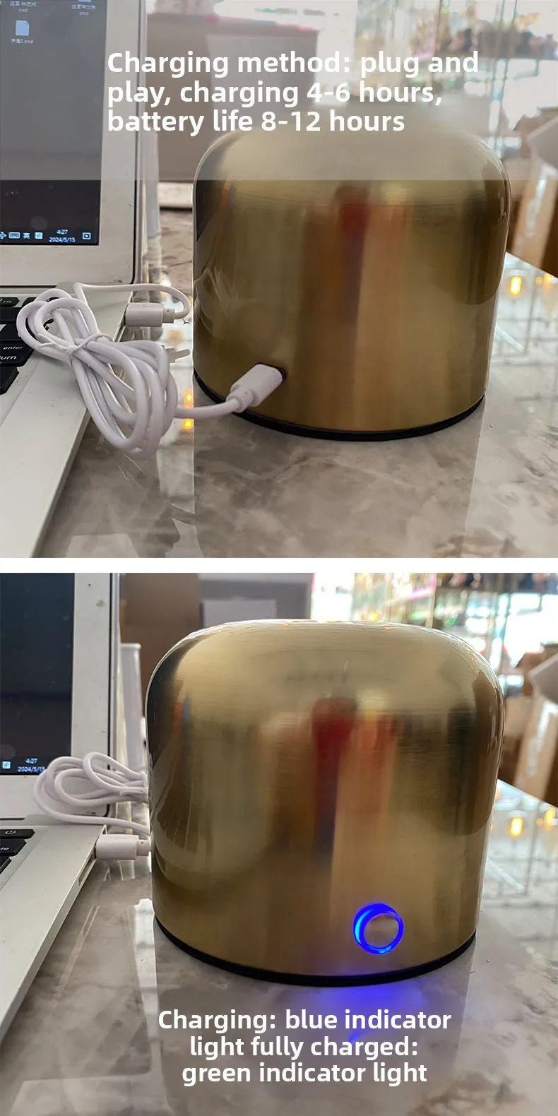 G125 5V Bulb Light Lamp Holder Creative Gift LED Induction Charging Night Light Atmosphere Decoration Ornaments Rainbow Filament