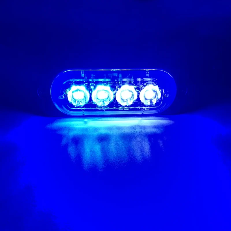 Car Grill Signal light FLASHING Warning Light trailer led lights 4 LED emergency lamp police strobe light TRUCK motorcycle SUV