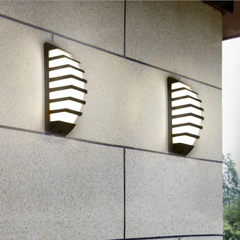 Outdoor LED Wall Lamp E27 IP65 Waterproof Aluminum Garden Porch Light 110V 220V Exterior Decor Sconce Street Lighting Fixture