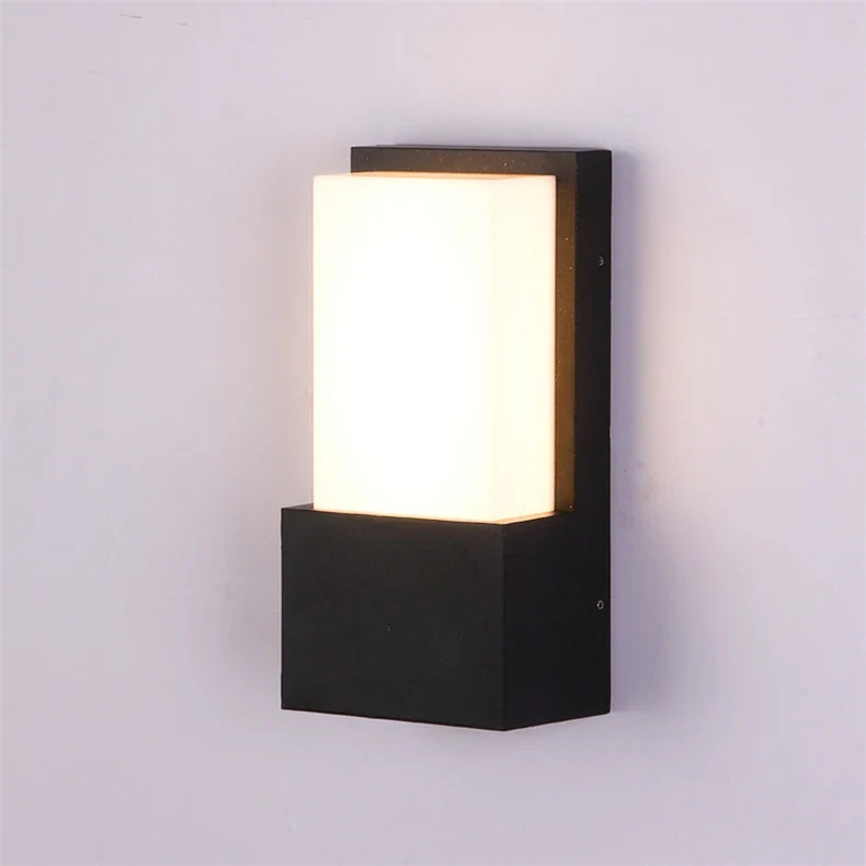 Outdoor LED Wall Lamp E27 IP65 Waterproof Aluminum Garden Porch Light 110V 220V Exterior Decor Sconce Street Lighting Fixture