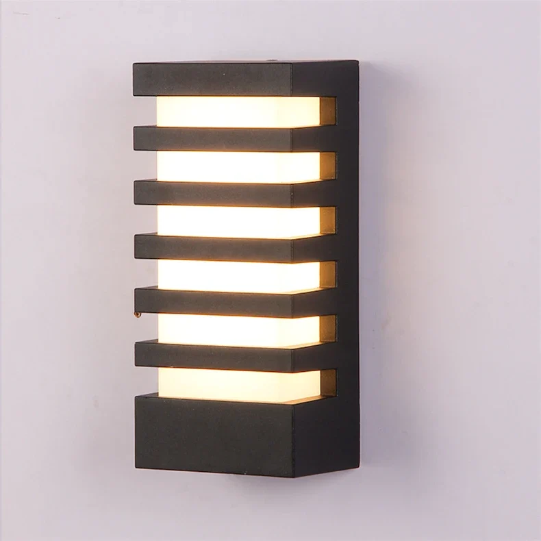 Outdoor LED Wall Lamp E27 IP65 Waterproof Aluminum Garden Porch Light 110V 220V Exterior Decor Sconce Street Lighting Fixture