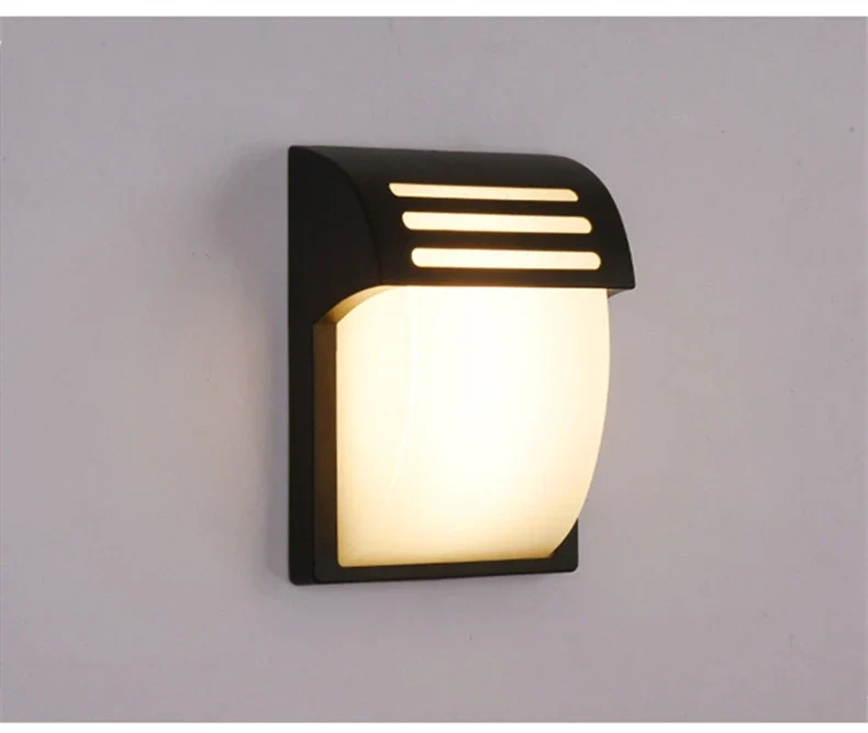 Outdoor LED Wall Lamp E27 IP65 Waterproof Aluminum Garden Porch Light 110V 220V Exterior Decor Sconce Street Lighting Fixture