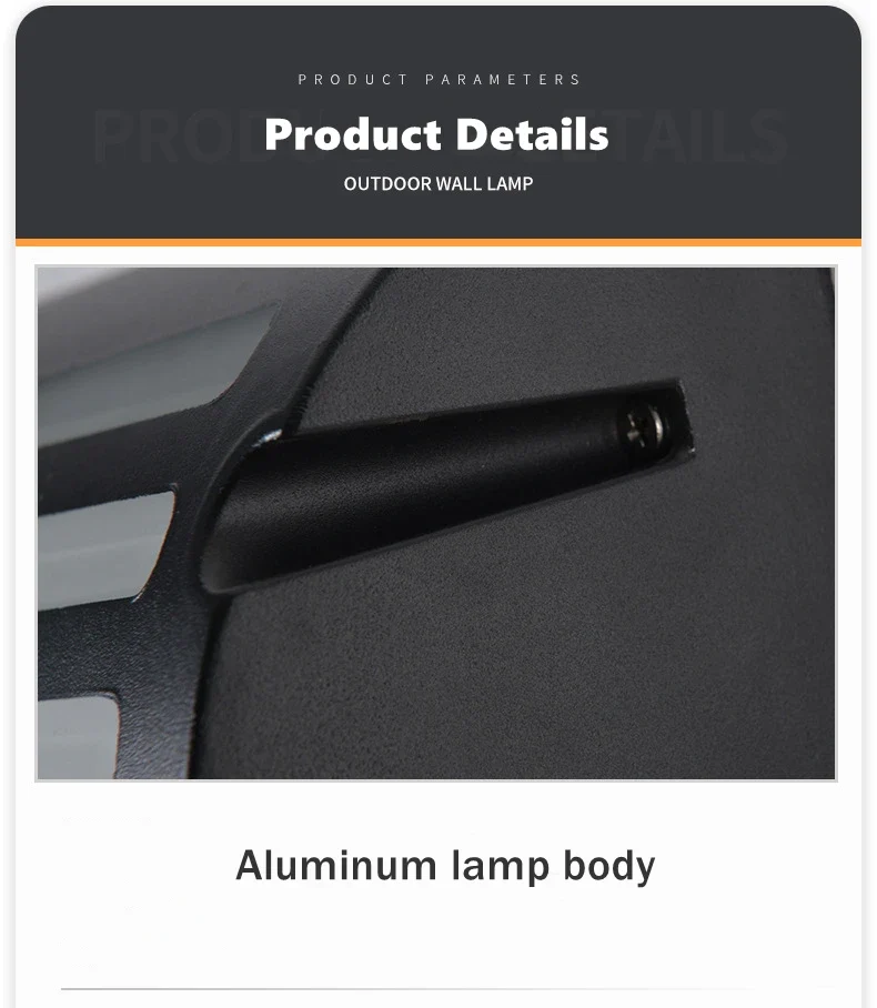 Outdoor LED Wall Lamp E27 IP65 Waterproof Aluminum Garden Porch Light 110V 220V Exterior Decor Sconce Street Lighting Fixture