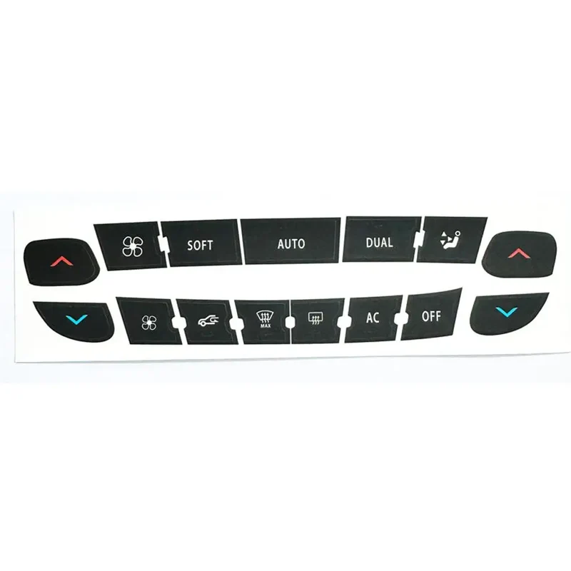 Air Conditioning Control Panel Button Repair Sticker For Renault Megane/ Master/ Scenic Radio Audio Button Repair Decals Sticker