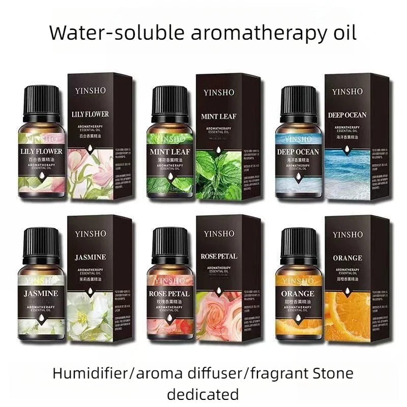 17 Flavors 10ml Essential Oils For Aroma Diffuser AirHumidifier Home Water-soluble Lavender Rose Eucalyptus White Peach Oolong