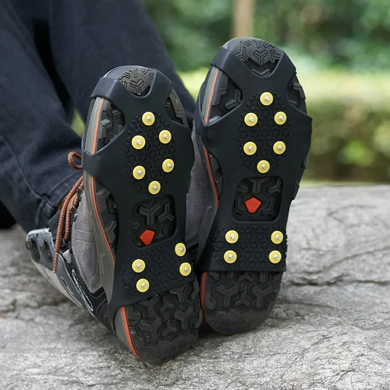 Outdoor snow claw shoe covers for men and women 10 teeth rock climbing crampons non-slip climbing cleats Hiking accessories