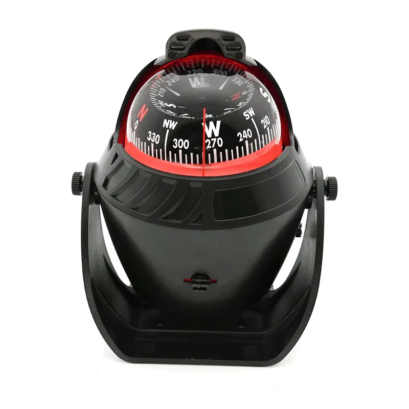 1pc Electronic Navigation Compass Sea Marine Pivoting Compass Camping Gear With Magnetic Declination Adjustment For Car Ship