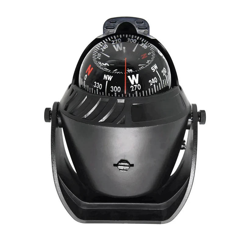 1pc Electronic Navigation Compass Sea Marine Pivoting Compass Camping Gear With Magnetic Declination Adjustment For Car Ship