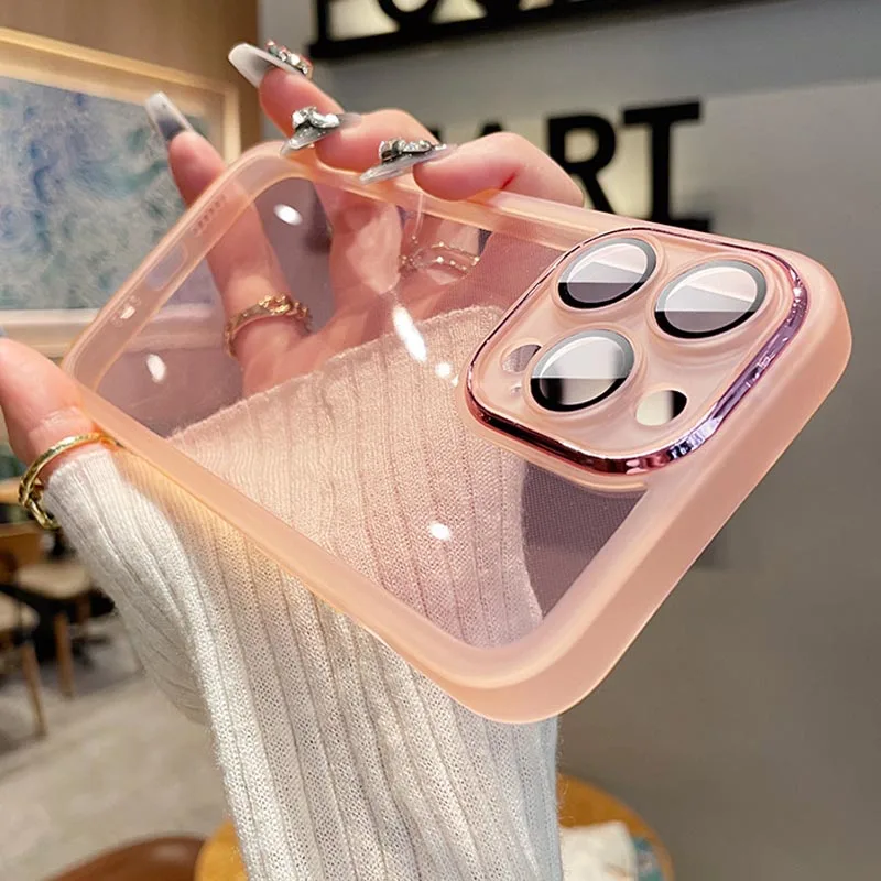 Fashion Bling Glitter Phone Case For iPhone 16 E 15 Pro Max 14 Plus 13 12 11 Luxury Shockproof Bumper Silicone Clear Back Cover