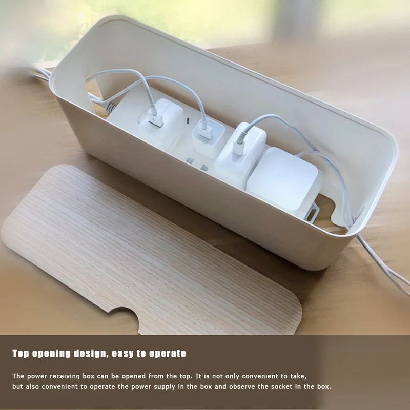 Cable Storage Box Power Strip Wire Case Anti Dust Charger Socket Organizer Network Line Storage Bin Charger Wire Management New
