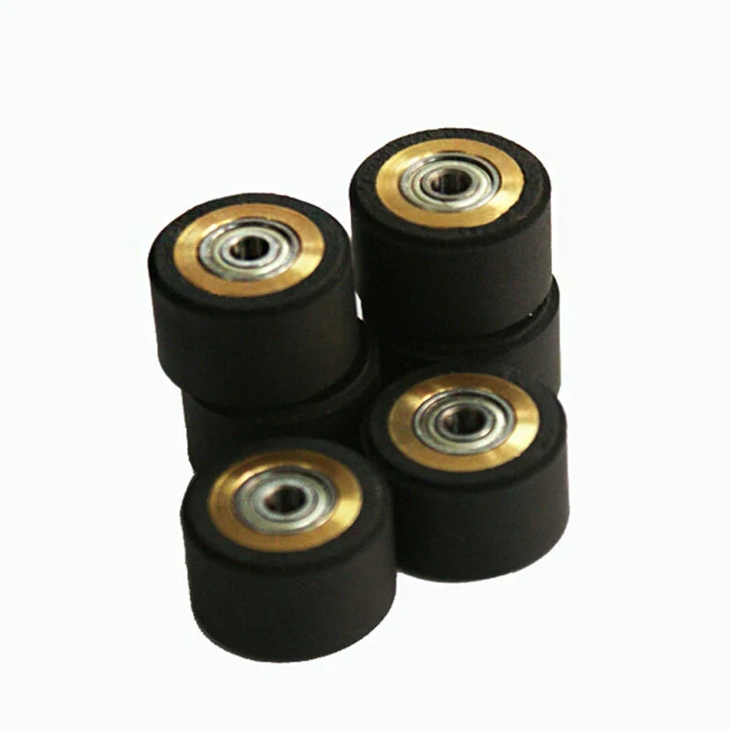 10pcs Pinch Roller Graphtec Skycut Printer Vinyl Cutter Cutting Plotter Roll 4x11x16mm Rubber Copper Core Press Paper Wheel