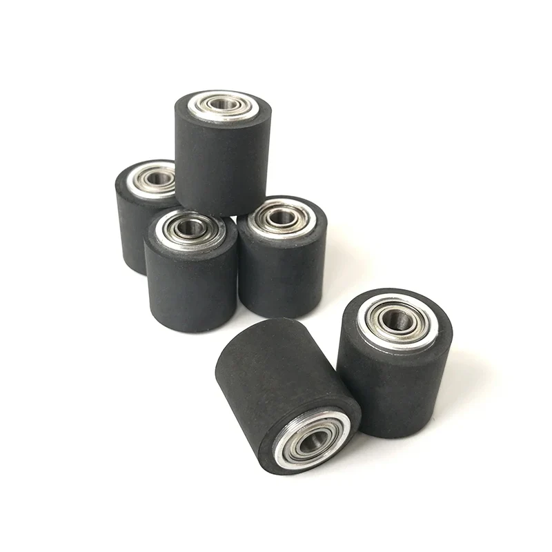 10pcs Pinch Roller Graphtec Skycut Printer Vinyl Cutter Cutting Plotter Roll 4x11x16mm Rubber Copper Core Press Paper Wheel
