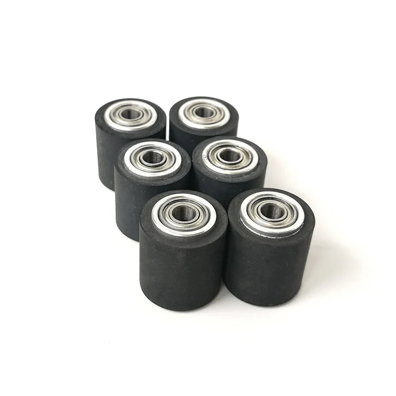 10pcs Pinch Roller Graphtec Skycut Printer Vinyl Cutter Cutting Plotter Roll 4x11x16mm Rubber Copper Core Press Paper Wheel