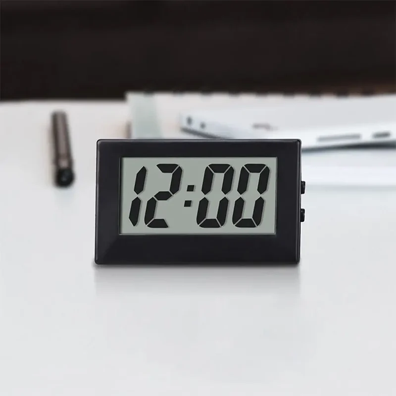 Creative Small Mini Triangle Clock ABS Mute Desk Digital Clock Electronic Simple Home