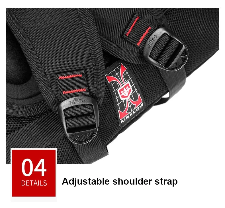 Waterproof 15.6/17.3 Inch Laptop Backpack Men USB Charging Swiss Backpack Travel Women Rucksack Male Vintage School Bag Mochila