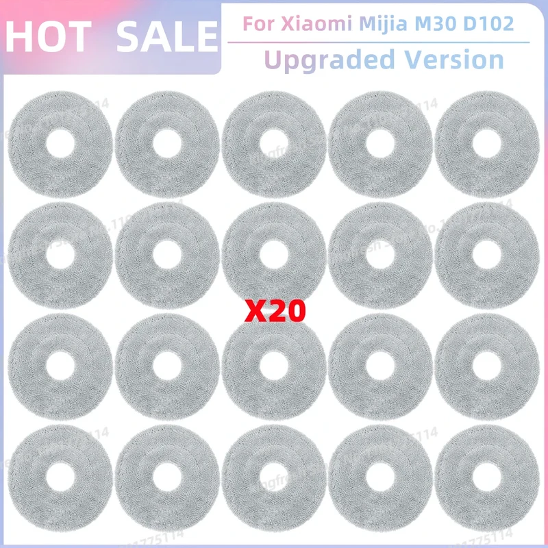 Fit For Xiaomi Mijia M30 D102, Xiaomi X20 Pro D102GL / X20 Max D109GL Parts Main Side Brush Filter Mop Cloth Dust Bag