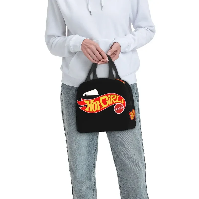 Custom Hot Wheels For Fans Thermal Insulated Lunch Bag Cartoon Sport Car Portable Lunch Container Travel Multifunction Food Box