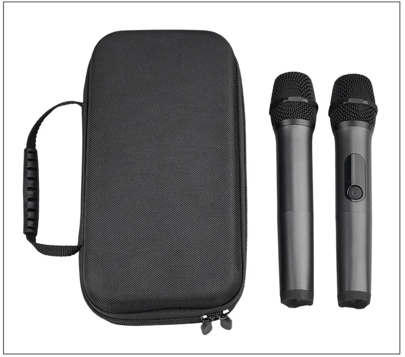 Hard EVA Microphone Storage Bag Transmitter Box Portable Bluetooth K Song Travel Carrying Case