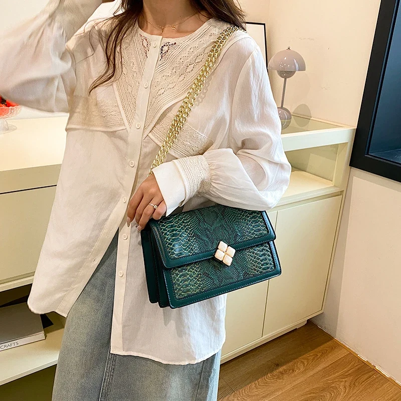 Luxury Purple Women's Single Shoulder Bag Pu Leather Ladies Bag Femme Designer Handbag Purse Flap Messenger Bag Brand Sac A Main