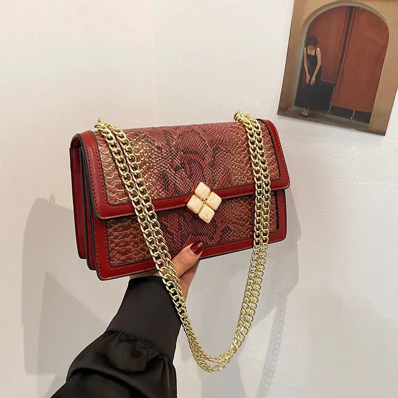 Luxury Purple Women's Single Shoulder Bag Pu Leather Ladies Bag Femme Designer Handbag Purse Flap Messenger Bag Brand Sac A Main