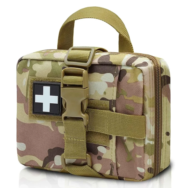Survival First Aid Kits Tactical EMT Pouch Rip Away Molle Medical Pouches IFAK Emergency Survival Bag for Travel Outdoor Hiking